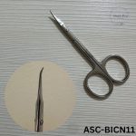 Cuticle scissors with hook11/2