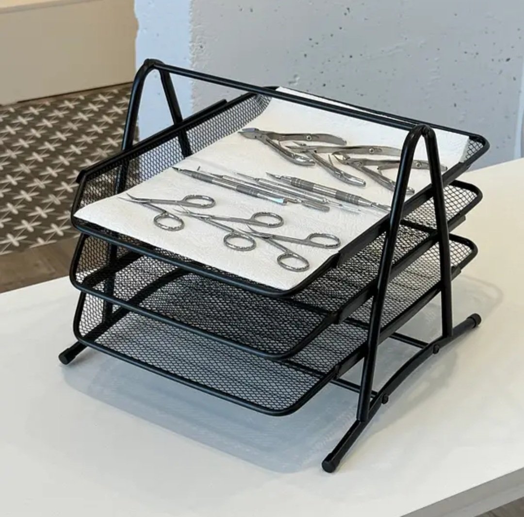 2025/03/1000253786.jpg Metal Tray Organiser 3 levels - Image 1