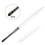 Gel brush oval with cover